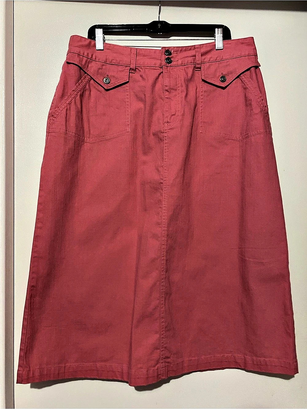 Christopher & Banks Midi Skirt in Pink Size 16 Like New